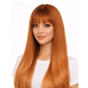 SYWIG Clip-In Bangs – Copper Auburn “Penny” Color – ST26-360 – New